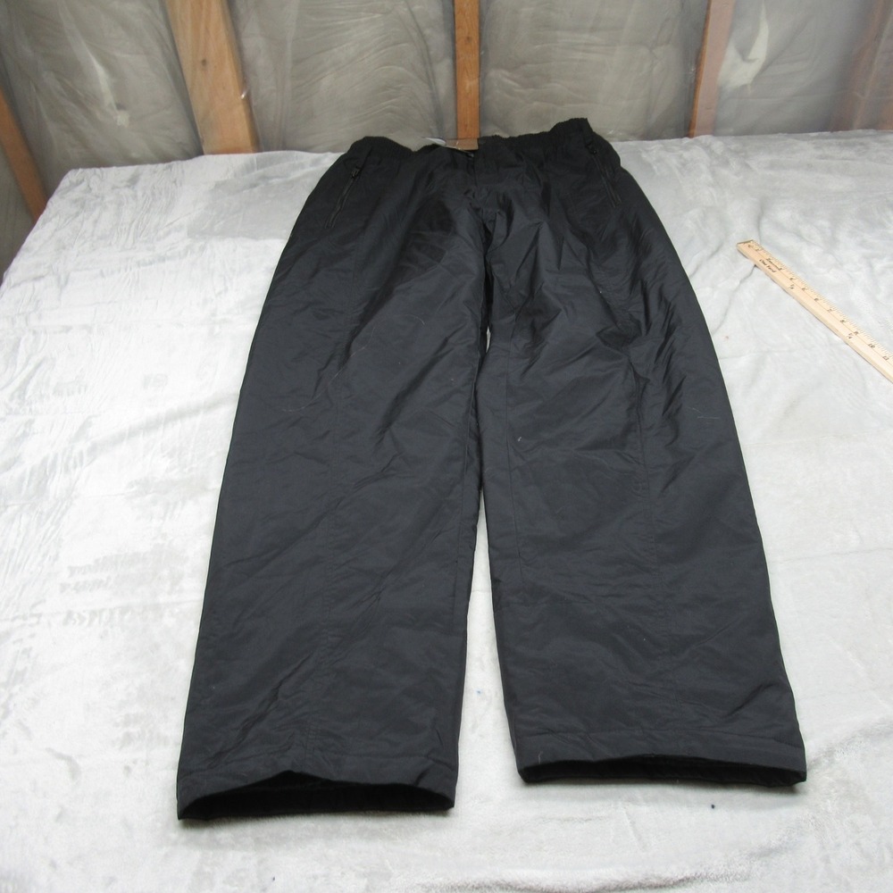Freeze Wear Snow Pants Men Large‎ Black Wind Water Resistant Insulated 32x29 NEW